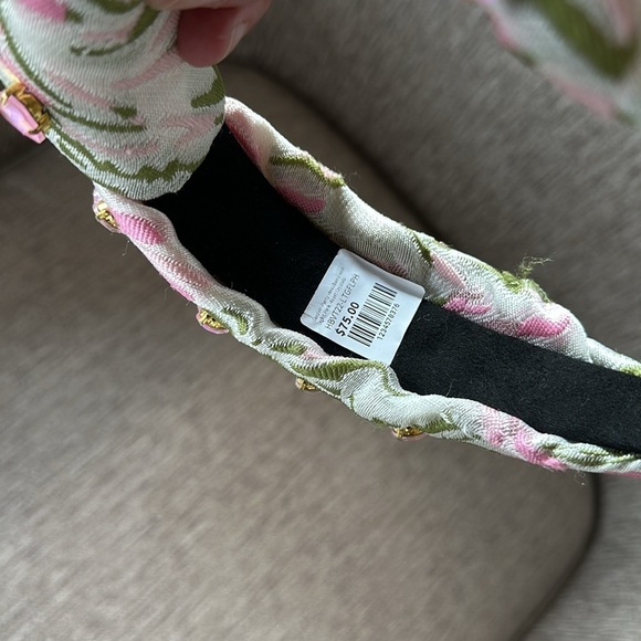 Brianna Cannon Garden Party Headband with Light Pink Heart Crystals NWT - Picture 8 of 10